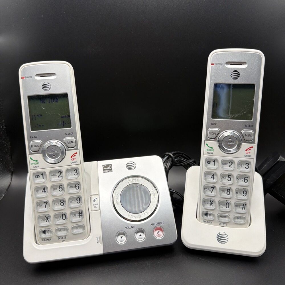AT&T 2 Handset Cordless Phone System - EL52306 Working